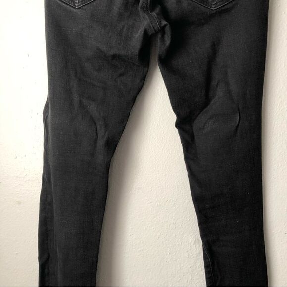 AG Adriano Goldschmeid The legging ankle super skinny black distressed jeans 26R - Picture 8 of 12